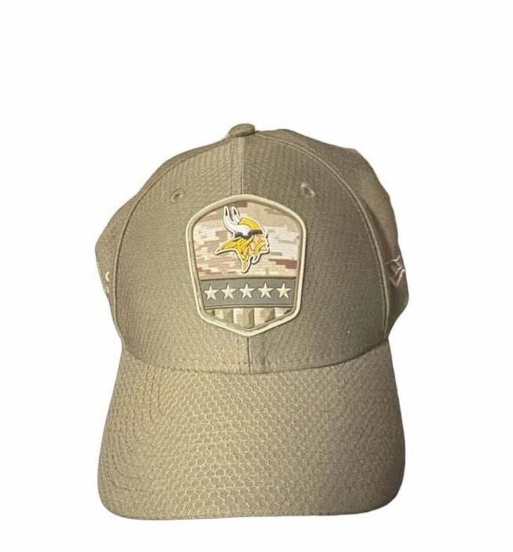 New Era Minnesota Vikings 2019 Salute to Service Flex Hat Size Small Medium